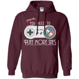 Sweatshirts Maroon / Small Evolve Today! Play More SNES Pullover Hoodie