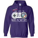 Sweatshirts Purple / Small Evolve Today! Play More SNES Pullover Hoodie