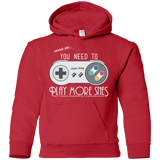 Evolve Today! Play More SNES Youth Hoodie