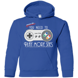 Sweatshirts Royal / YS Evolve Today! Play More SNES Youth Hoodie