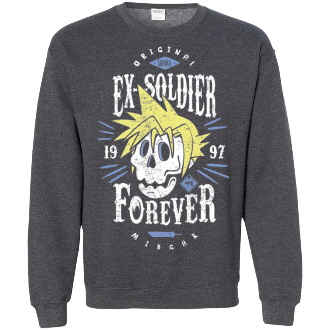 Sweatshirts Dark Heather / Small Ex-Soldier Forever Crewneck Sweatshirt