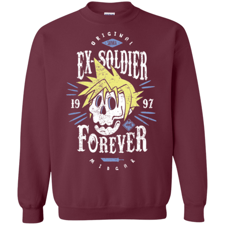 Sweatshirts Maroon / Small Ex-Soldier Forever Crewneck Sweatshirt