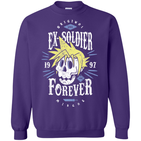 Sweatshirts Purple / Small Ex-Soldier Forever Crewneck Sweatshirt