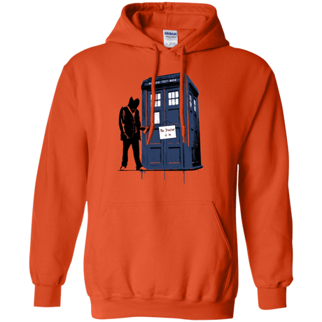 Sweatshirts Orange / Small Exit Through Tardis Pullover Hoodie