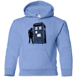 Sweatshirts Carolina Blue / YS Exit Through Tardis Youth Hoodie
