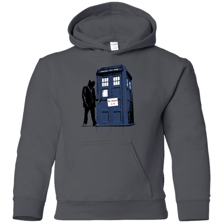 Sweatshirts Charcoal / YS Exit Through Tardis Youth Hoodie