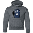 Sweatshirts Dark Heather / YS Exit Through Tardis Youth Hoodie