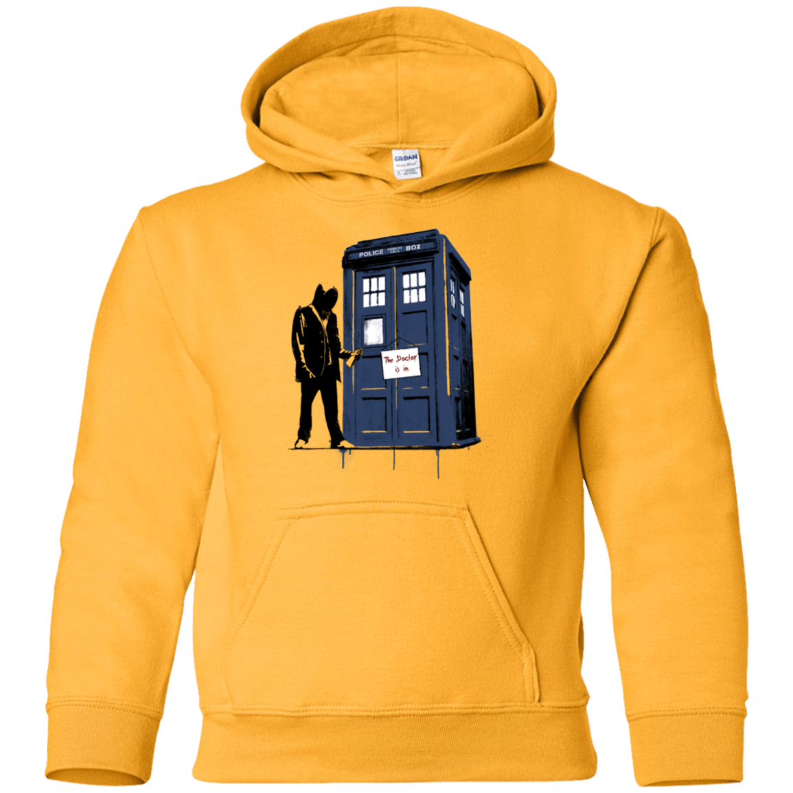 Sweatshirts Gold / YS Exit Through Tardis Youth Hoodie