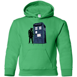 Sweatshirts Irish Green / YS Exit Through Tardis Youth Hoodie
