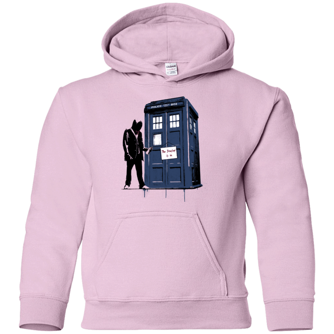 Sweatshirts Light Pink / YS Exit Through Tardis Youth Hoodie