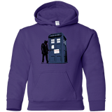 Sweatshirts Purple / YS Exit Through Tardis Youth Hoodie