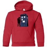Sweatshirts Red / YS Exit Through Tardis Youth Hoodie