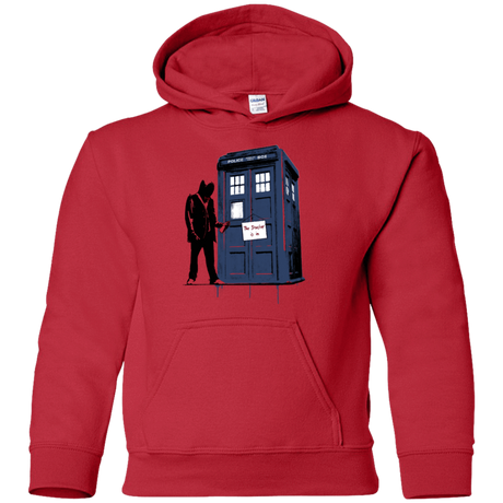 Sweatshirts Red / YS Exit Through Tardis Youth Hoodie