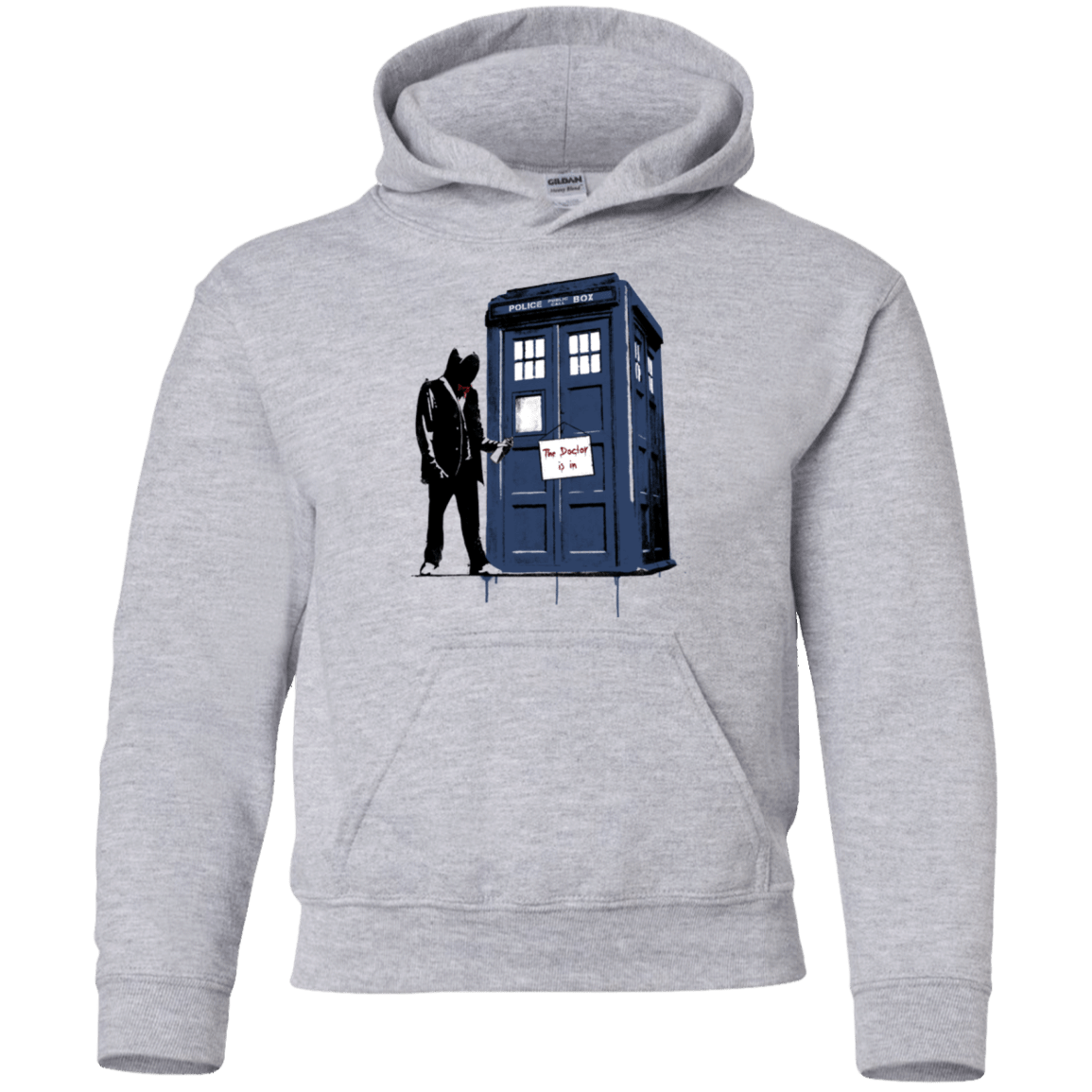 Sweatshirts Sport Grey / YS Exit Through Tardis Youth Hoodie