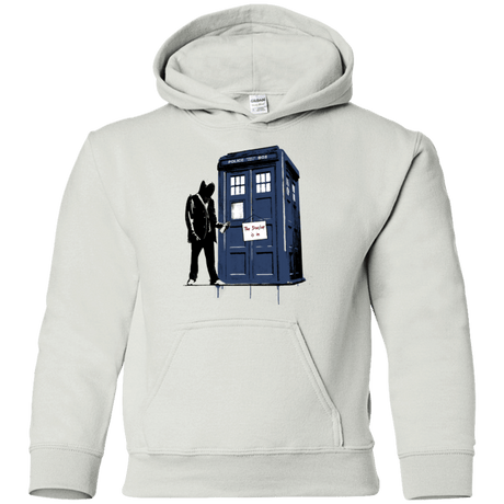 Sweatshirts White / YS Exit Through Tardis Youth Hoodie