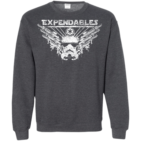 Sweatshirts Dark Heather / S Expendable Troopers Crewneck Sweatshirt