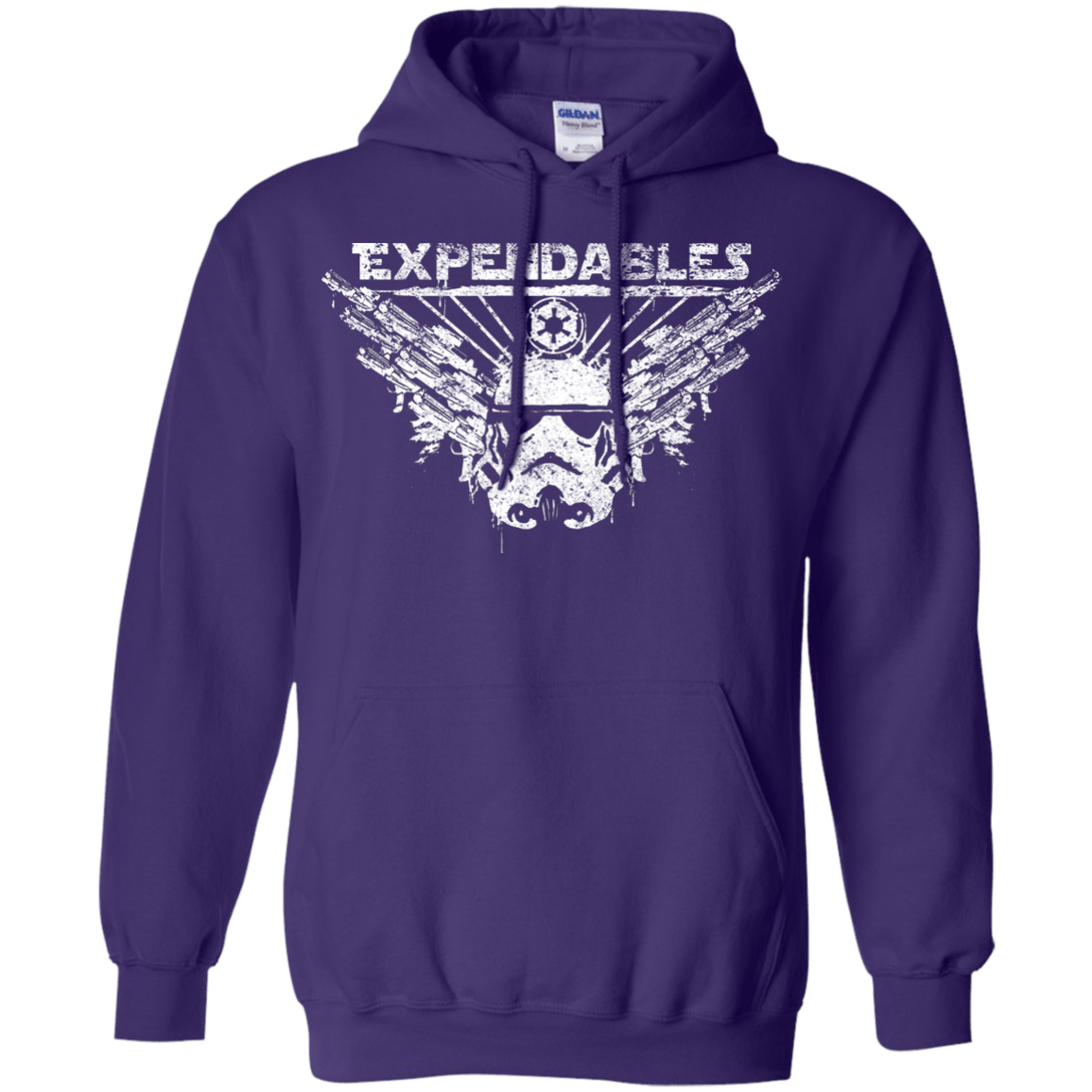 Sweatshirts Purple / S Expendable Troopers Pullover Hoodie