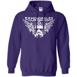 Sweatshirts Purple / S Expendable Troopers Pullover Hoodie