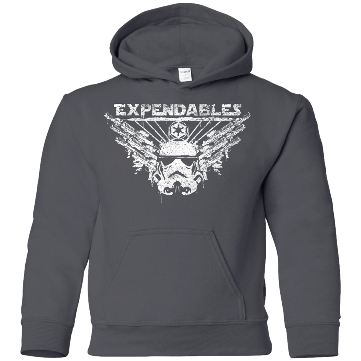 Sweatshirts Charcoal / YS Expendable Troopers Youth Hoodie