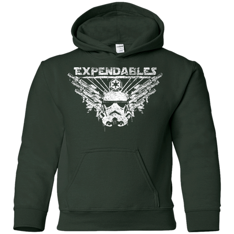 Sweatshirts Forest Green / YS Expendable Troopers Youth Hoodie