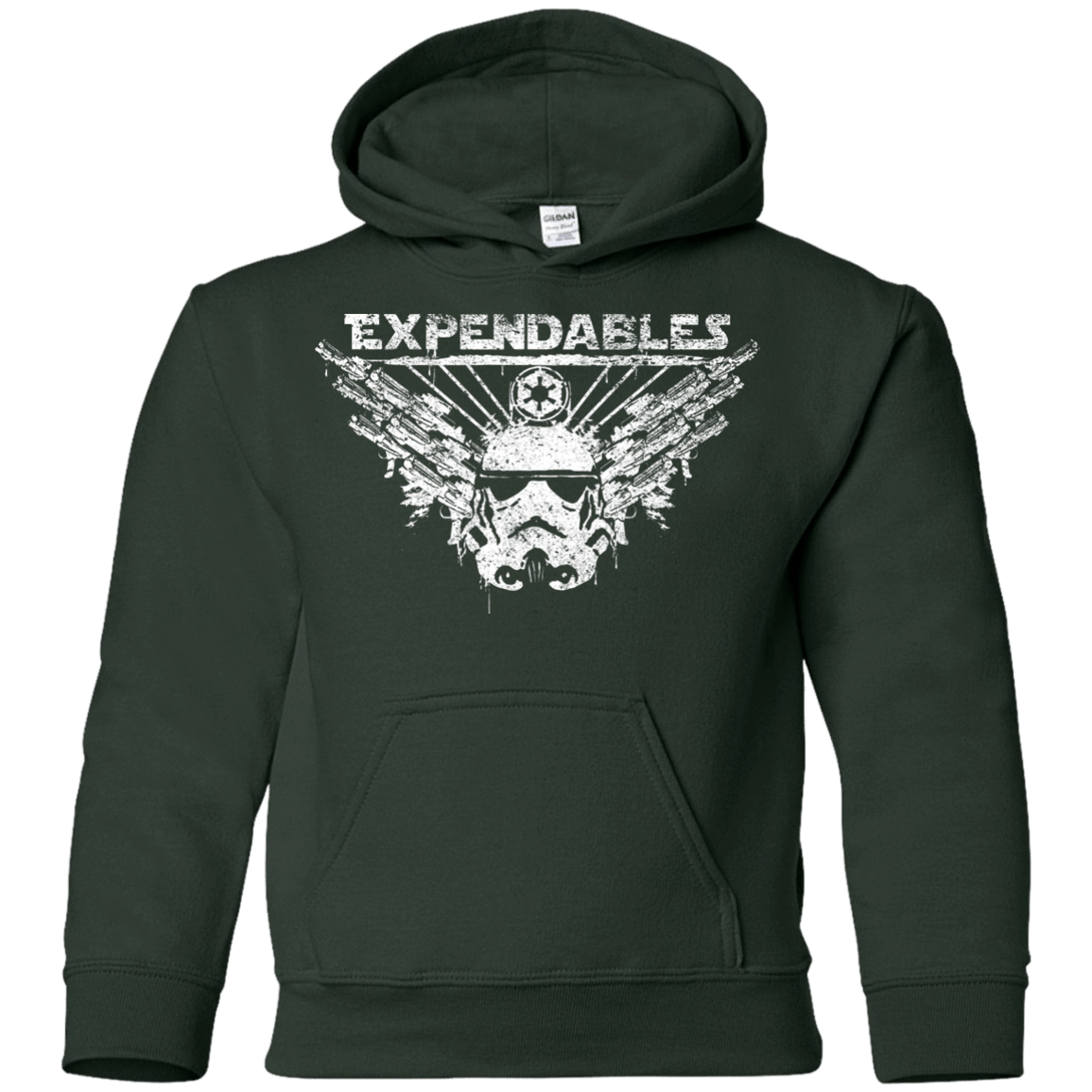 Sweatshirts Forest Green / YS Expendable Troopers Youth Hoodie