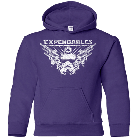 Sweatshirts Purple / YS Expendable Troopers Youth Hoodie