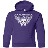Sweatshirts Purple / YS Expendable Troopers Youth Hoodie