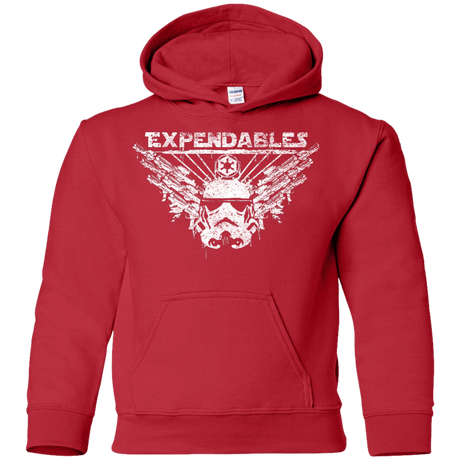 Sweatshirts Red / YS Expendable Troopers Youth Hoodie