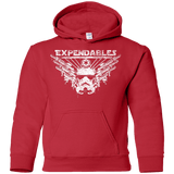 Sweatshirts Red / YS Expendable Troopers Youth Hoodie