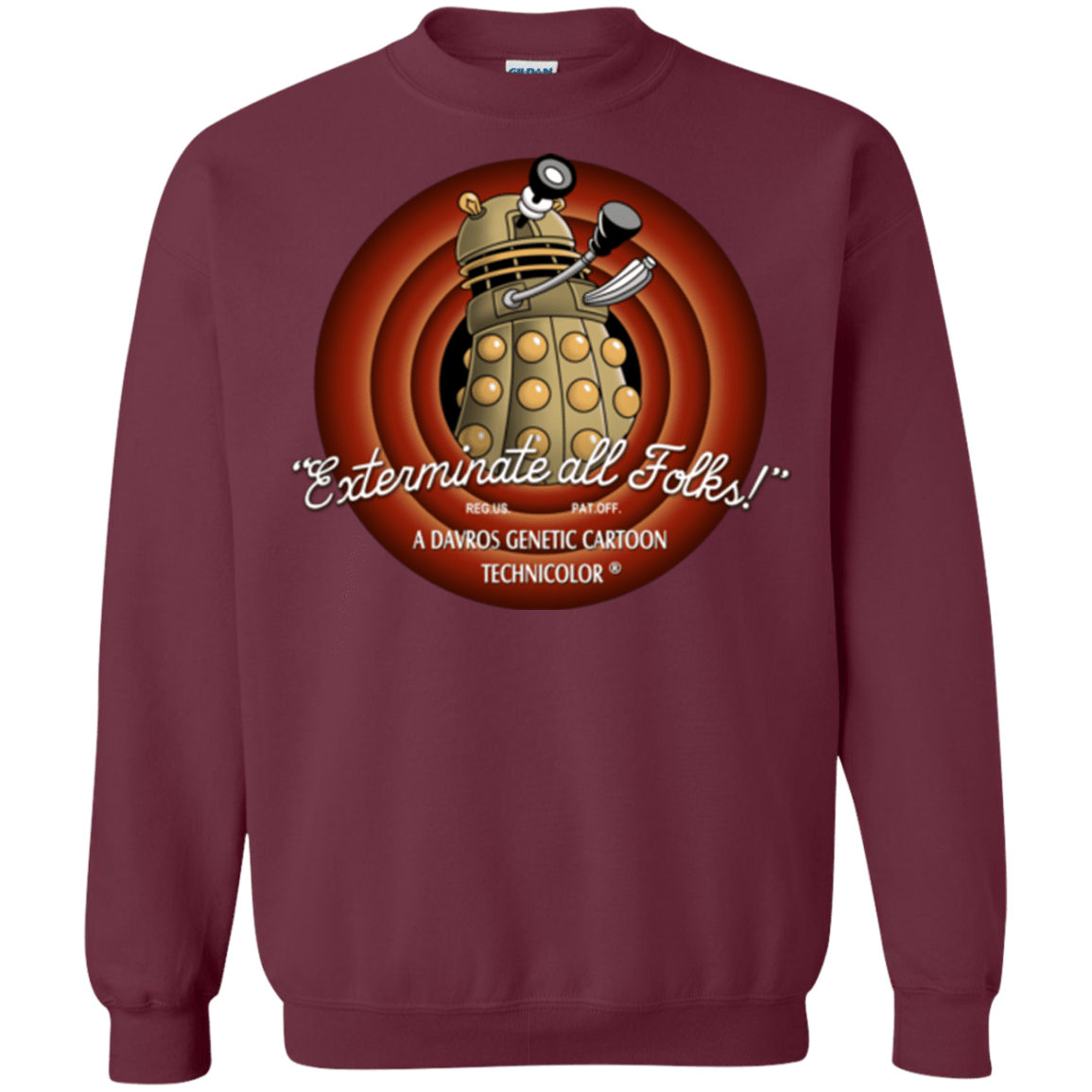 Sweatshirts Maroon / Small Exterminate All Folks Crewneck Sweatshirt