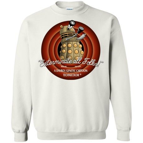 Sweatshirts White / Small Exterminate All Folks Crewneck Sweatshirt