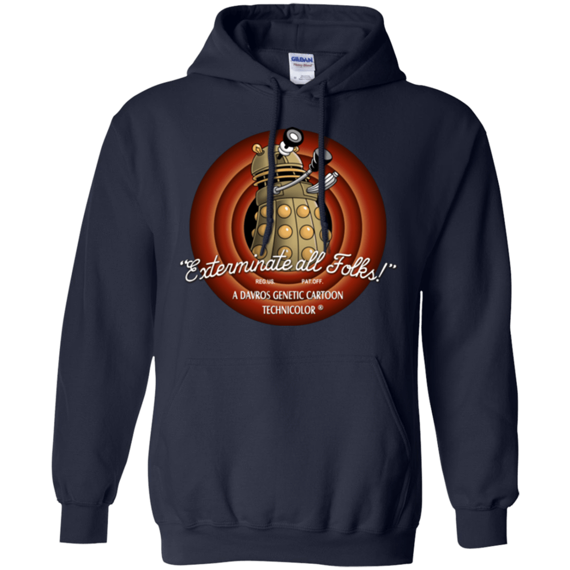 Sweatshirts Navy / Small Exterminate All Folks Pullover Hoodie