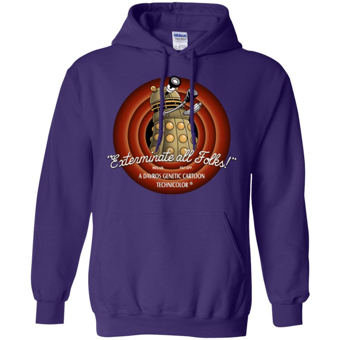 Sweatshirts Purple / Small Exterminate All Folks Pullover Hoodie