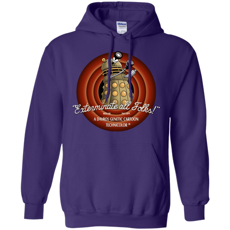 Sweatshirts Purple / Small Exterminate All Folks Pullover Hoodie