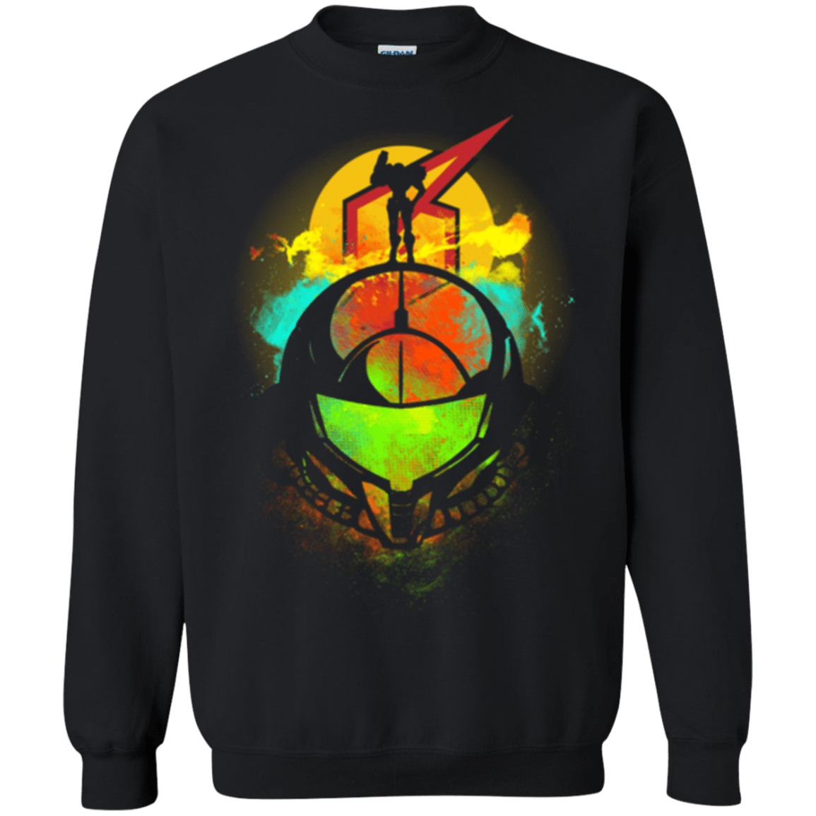 Sweatshirts Black / Small Face of Metroid Crewneck Sweatshirt