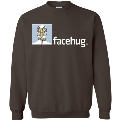 Sweatshirts Dark Chocolate / Small FACEHUG Crewneck Sweatshirt