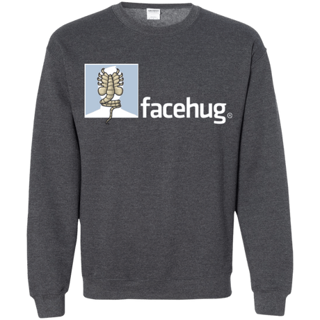 Sweatshirts Dark Heather / Small FACEHUG Crewneck Sweatshirt