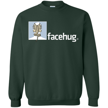 Sweatshirts Forest Green / Small FACEHUG Crewneck Sweatshirt