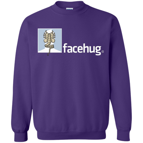Sweatshirts Purple / Small FACEHUG Crewneck Sweatshirt