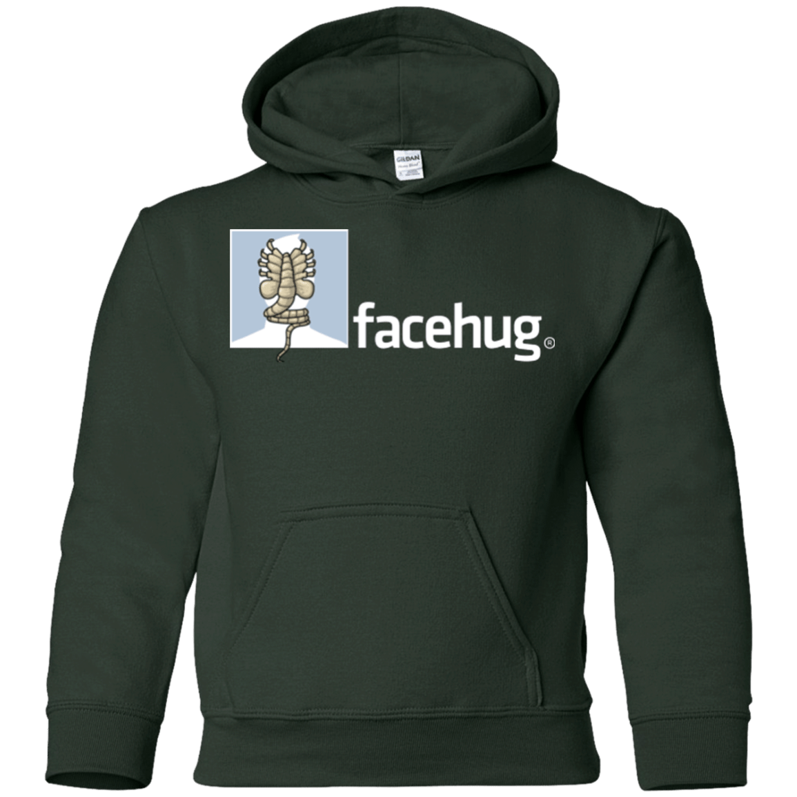 Sweatshirts Forest Green / YS FACEHUG Youth Hoodie