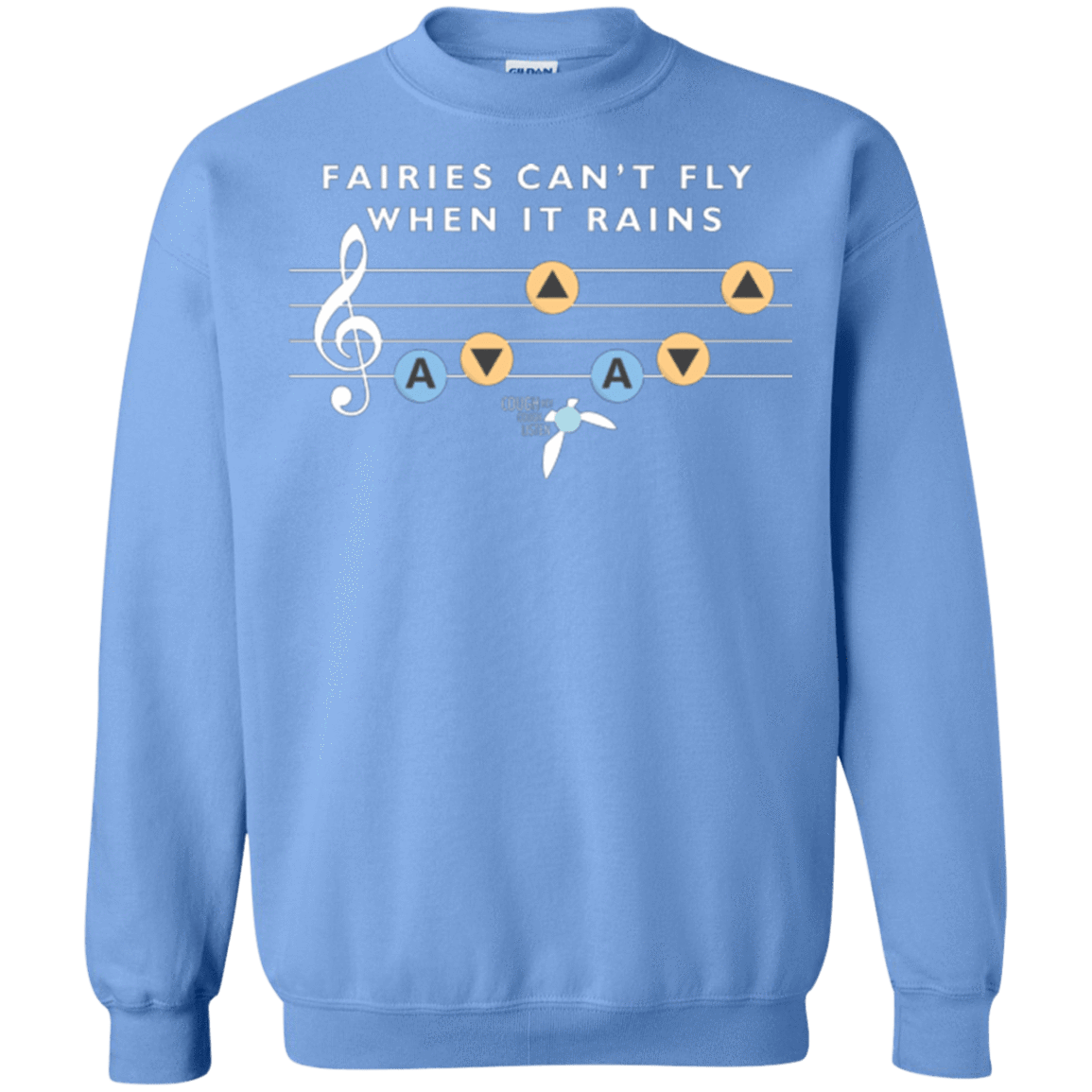 Sweatshirts Carolina Blue / Small Fairies Can't Fly When It Rains Crewneck Sweatshirt