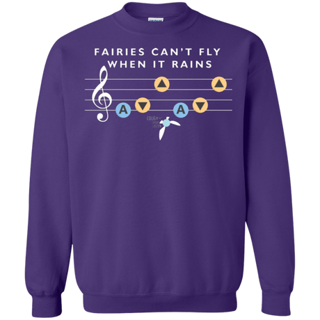 Sweatshirts Purple / Small Fairies Can't Fly When It Rains Crewneck Sweatshirt