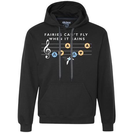 Sweatshirts Black / Small Fairies Can't Fly When It Rains Premium Fleece Hoodie