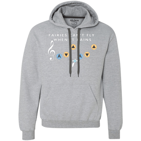 Sweatshirts Sport Grey / Small Fairies Can't Fly When It Rains Premium Fleece Hoodie
