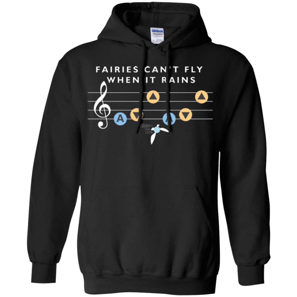 Sweatshirts Black / Small Fairies Can't Fly When It Rains Pullover Hoodie