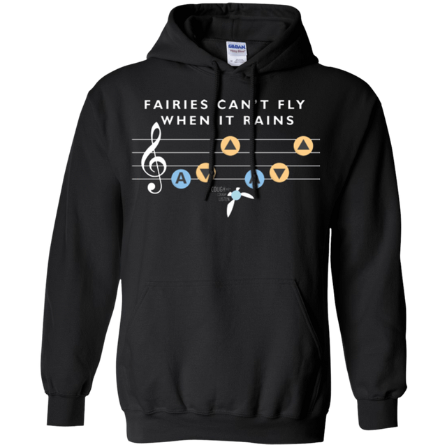 Sweatshirts Black / Small Fairies Can't Fly When It Rains Pullover Hoodie