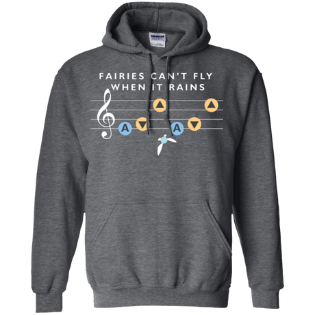 Sweatshirts Dark Heather / Small Fairies Can't Fly When It Rains Pullover Hoodie