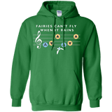 Sweatshirts Irish Green / Small Fairies Can't Fly When It Rains Pullover Hoodie