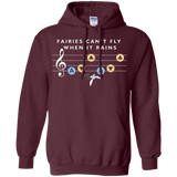 Sweatshirts Maroon / Small Fairies Can't Fly When It Rains Pullover Hoodie