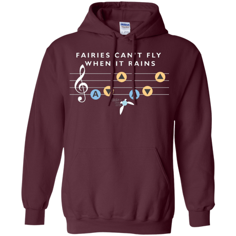 Sweatshirts Maroon / Small Fairies Can't Fly When It Rains Pullover Hoodie